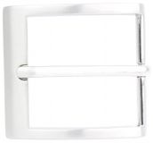 Gürtelschnalle breit 5,0cm Silber