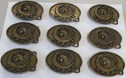 G�rtelschnallen Set Jagd 4,0cm Mehrfarbig