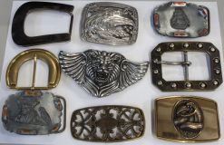 Gürtelschnallen Set 4,0cm Mehrfarbig