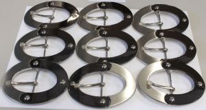 Gürtelschnallen Set 4,0cm Mehrfarbig