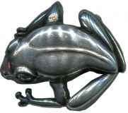 Gürtelschnalle Frog 2,0cm Silber
