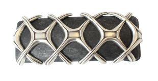Gürtelschnalle Black Braid 2,5cm Schwarz