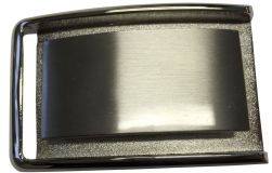 Gürtelschnalle Spezial Platte 4,0 cm Silber